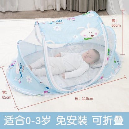 Set Cuna Segura 3 en 1 (Mosquitera + Colchón + Almohada)