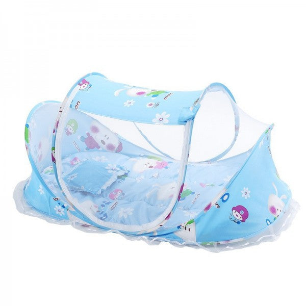 Set Cuna Segura 3 en 1 (Mosquitera + Colchón + Almohada)