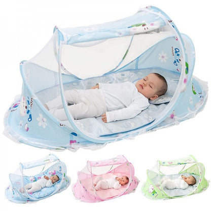 Set Cuna Segura 3 en 1 (Mosquitera + Colchón + Almohada)